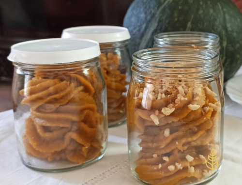 Dessert di zucca e castagne al rosmarino