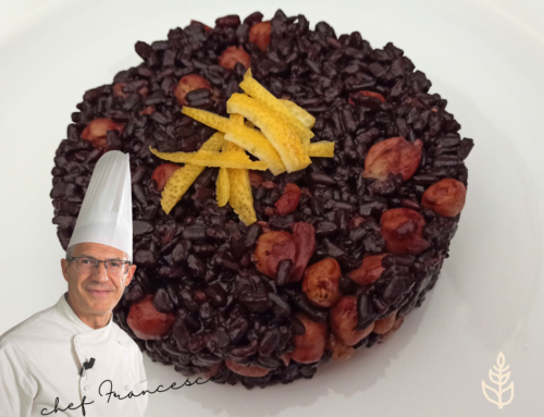 Riso nero con ceci al profumo di limone